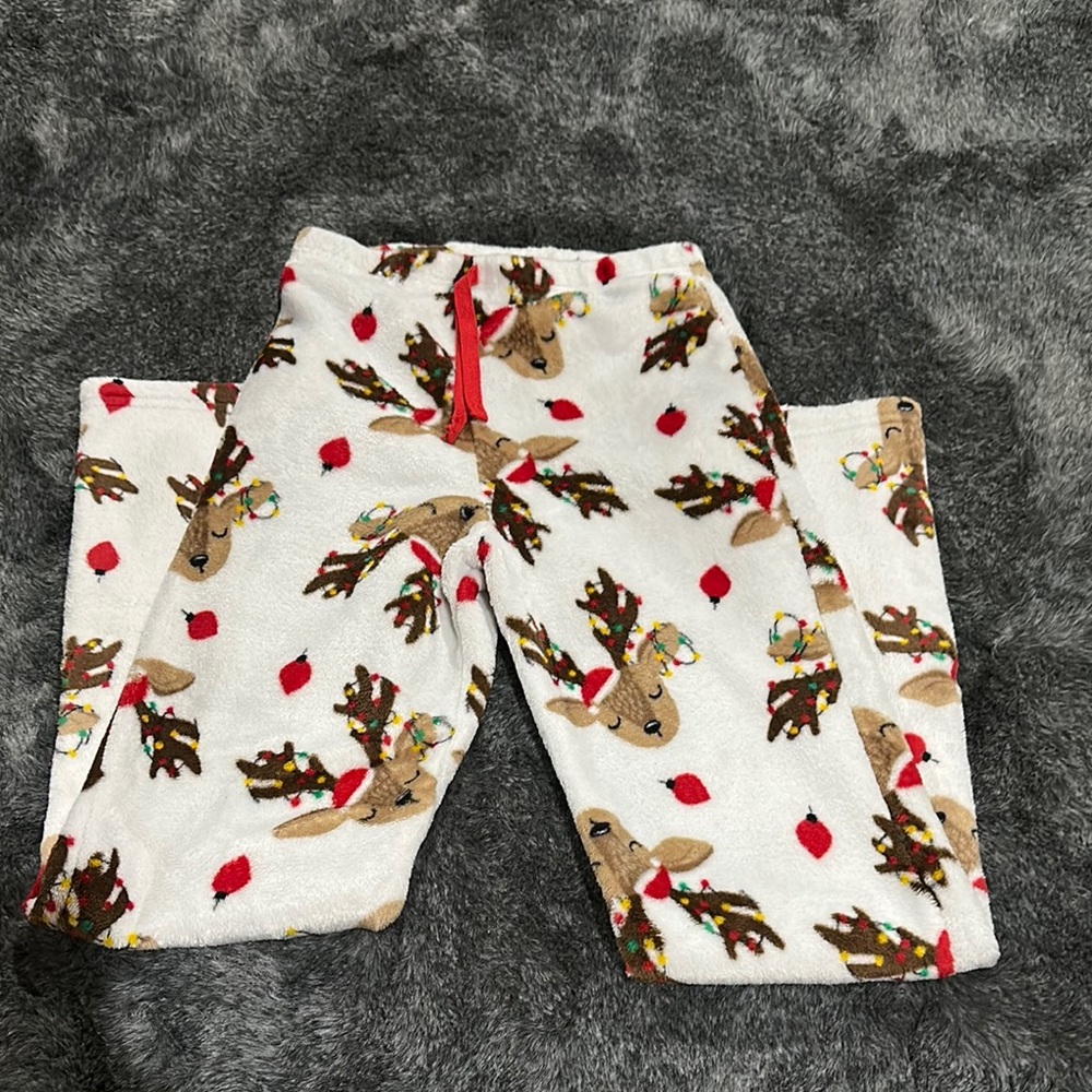 Cozy Reindeer Print Pajama Pants